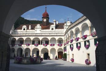 Der Innenhof von Schloss Herberstein