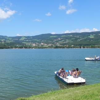 Tretbootfahren am Stubenbergsee