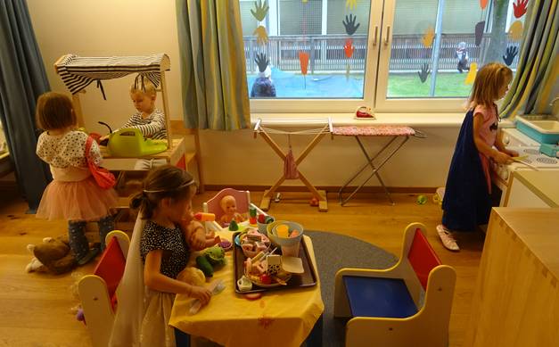 Puppenspiel im Kindergarten der Gemeinde Stubenberg am See