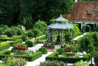 Der Rosengarten von Schloss Herberstein