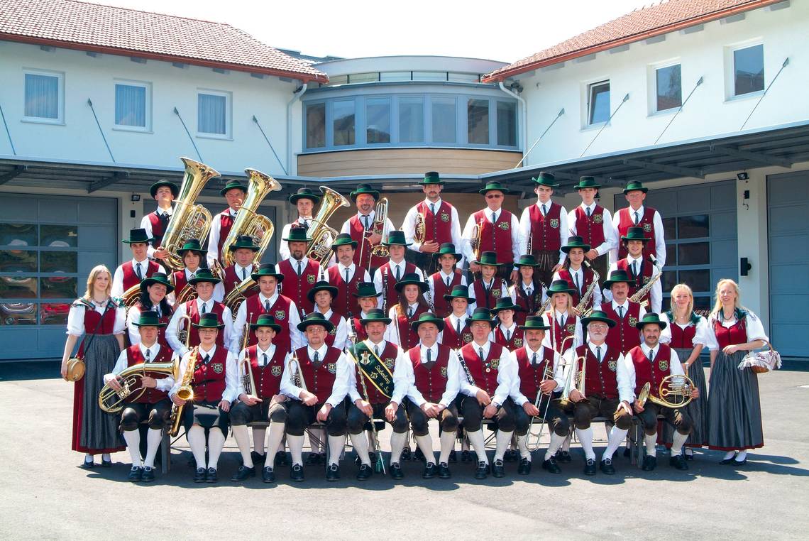 Die Mitglieder des Musikvereins Stubenberg am See