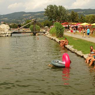 Spaß im Sommer im Stubenbergsee